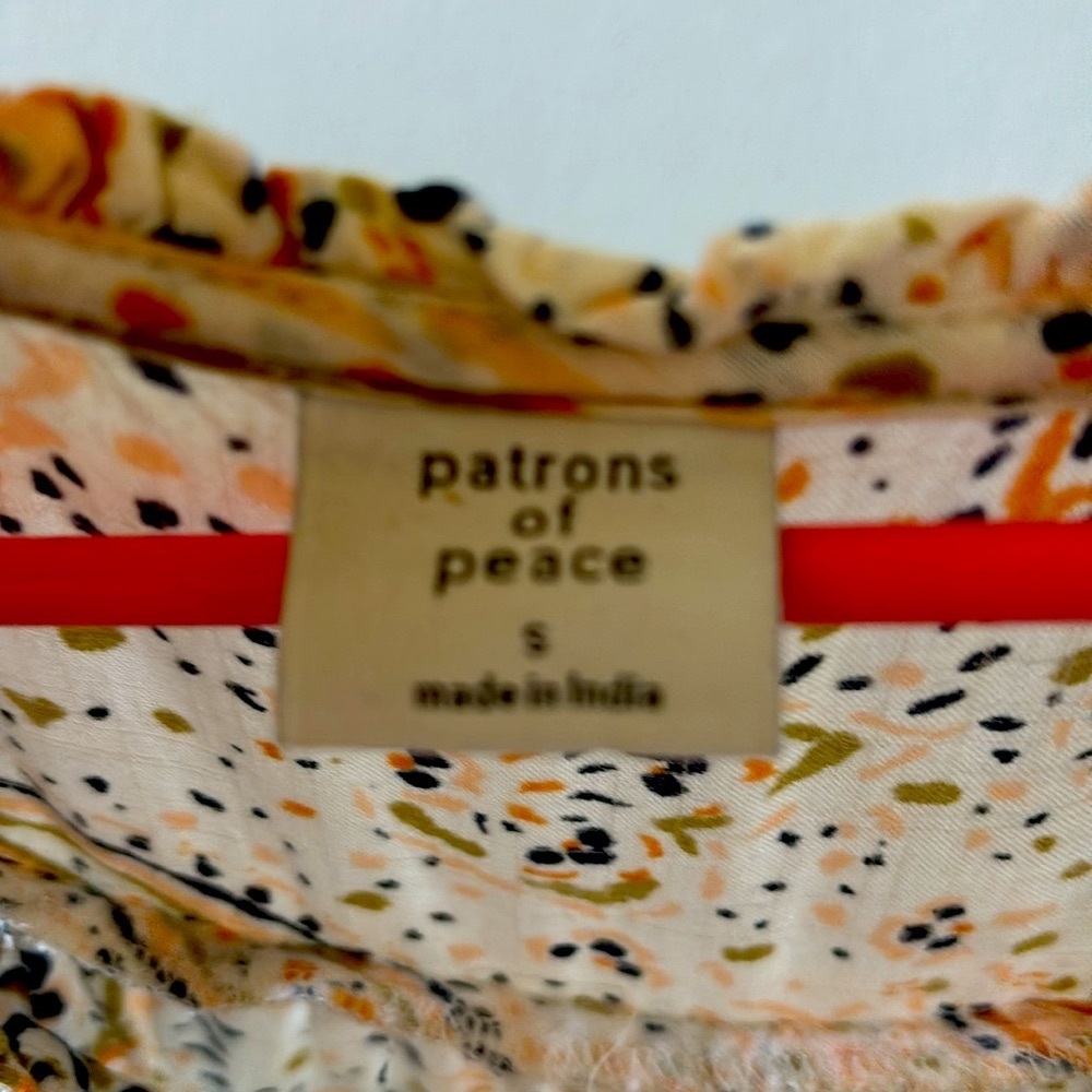 SMALL FLOWY MULTI-COLORED TANK BY PATRONS OF PEACE GREAT CONDITION BUNDLE2SAVE - Picture 7 of 10